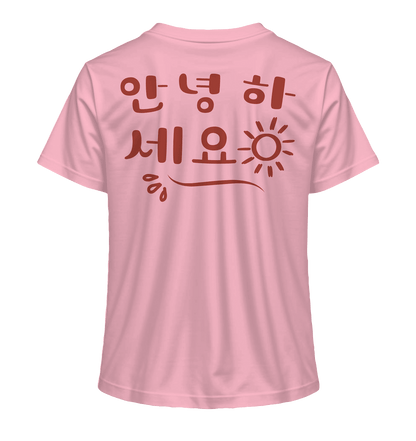 Annyeonghaseyo / 안녕하세요 | Damen Organic Shirt - Gomawo Korea - Damen - Südkorea - Korea - Bekleidung - Clothing - K - Streetwear - K - Clothing - K - Vibes