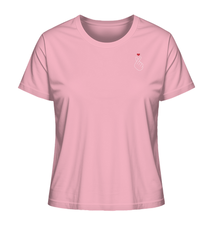 Heart | Damen Organic Shirt - Gomawo Korea - Damen - Südkorea - Korea - Bekleidung - Clothing - K - Streetwear - K - Clothing - K - Vibes